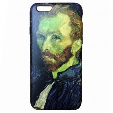 iPhone 6 6s Plus 5.5 - Van Gogh TPU IMD Matte Soft Full Case Printing Protective Cover Case - Self Portrait